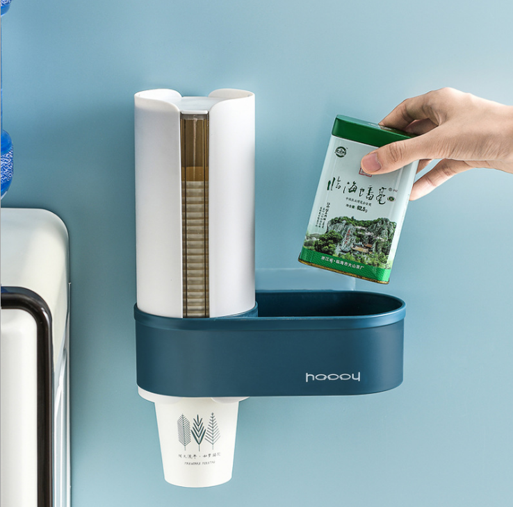 Disposable dust-proof paper cup automatic cup remover wall-mounted detail image 5