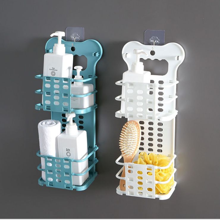 Collapsible double deck hanging basket
