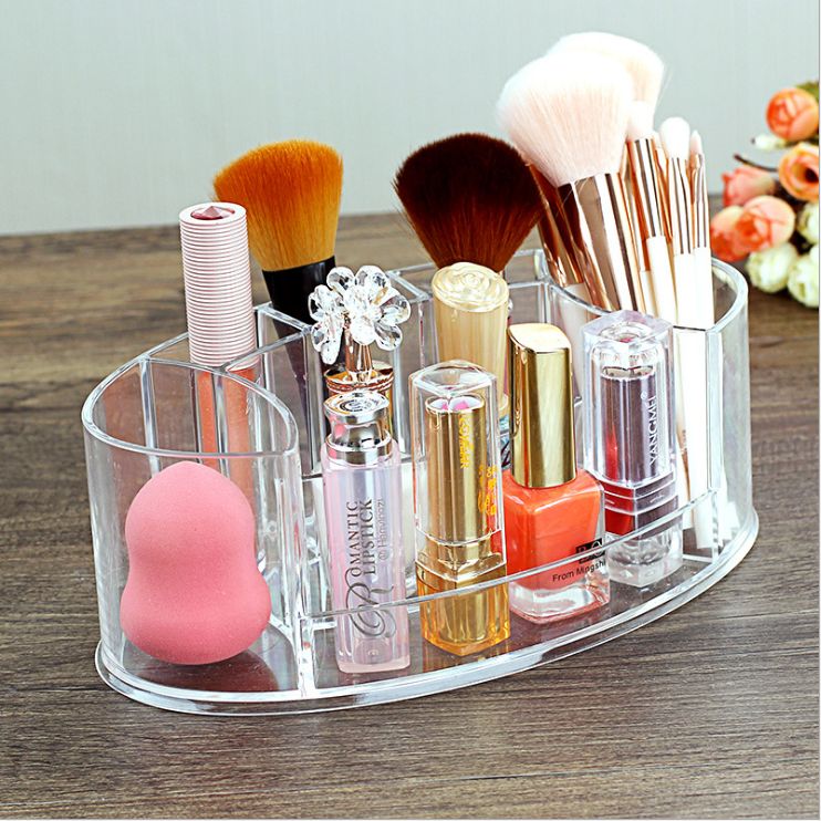 Clear acrylic makeup storage box