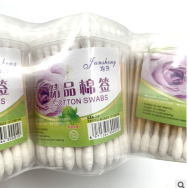 Disposable cotton swabs in 100-piece heart-shaped cotton swabs detail image 3