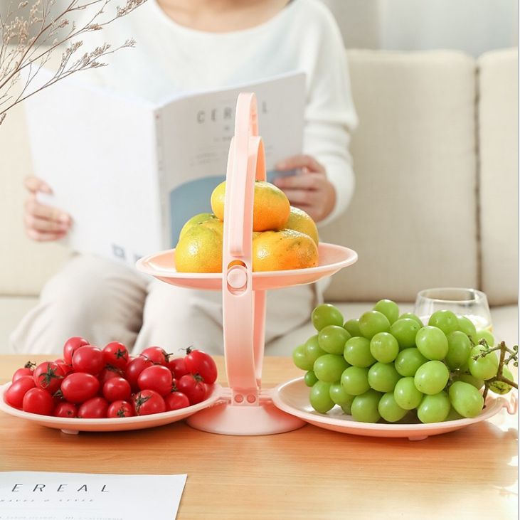 European-style folding smiling face fruit platter