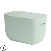 Double roller moth-proof rice bucket with pressed spring lid at home