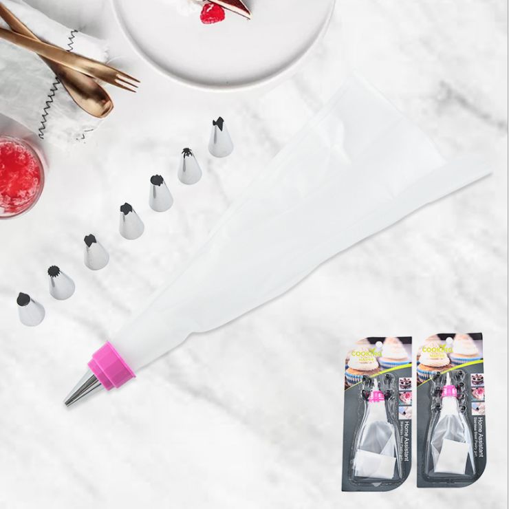 Stainless steel decorating milker set suction card decorating set