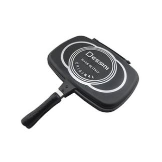 Double-sided frying pan Double-sided baking pan Non-stick cooking pan can be detachable for double-fried fish at home