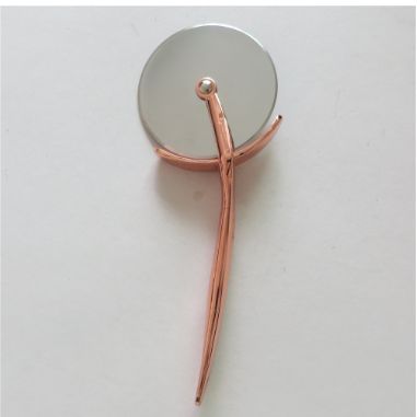 Red copper light pizza knife