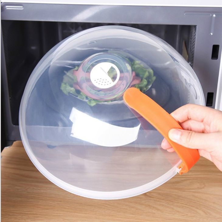 Microwave ovenproof cover Heating cover Round plastic bowl cover