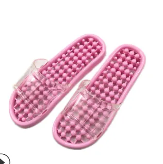 Crystal water leakage design indoor foot massage home women's foot massage shoes for summer home foot therapy detail image 1