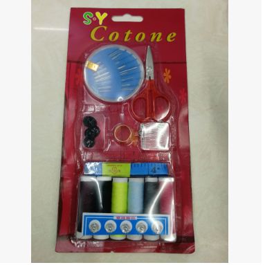 6-thread needle clip, silver luster needle, white color needle, plastic clip, pearlescent needle