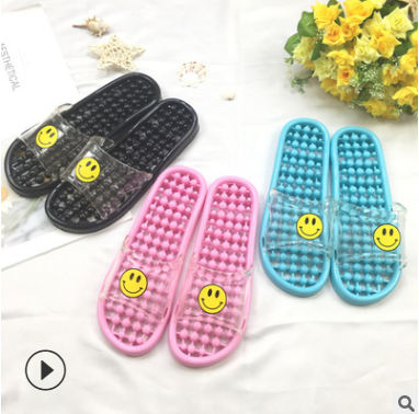 Crystal water leakage design indoor foot massage home women's foot massage shoes for summer home foot therapy detail image 4