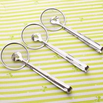 Stainless steel slotted spoon for frying food for frying spoon for tofu powder sieve mesh for food oil clips