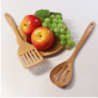 Simple cooking wooden kitchenware Delicate spatula wooden kitchenware