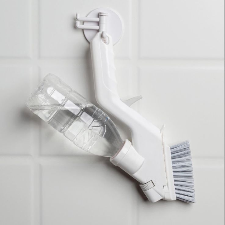 5-in-1 multi-functional kitchen cleaning brush with press and spray water