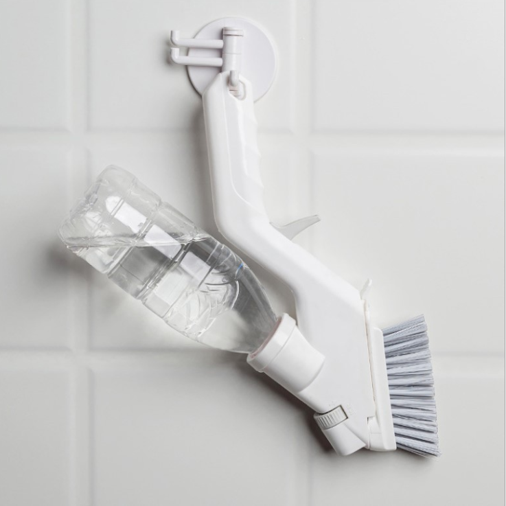 5-in-1 multi-functional kitchen cleaning brush with press and spray water detail image 1