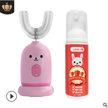 Children's electric toothbrush, smart waterproof charging, sonic wave type baby silicone toothbrush detail image 1