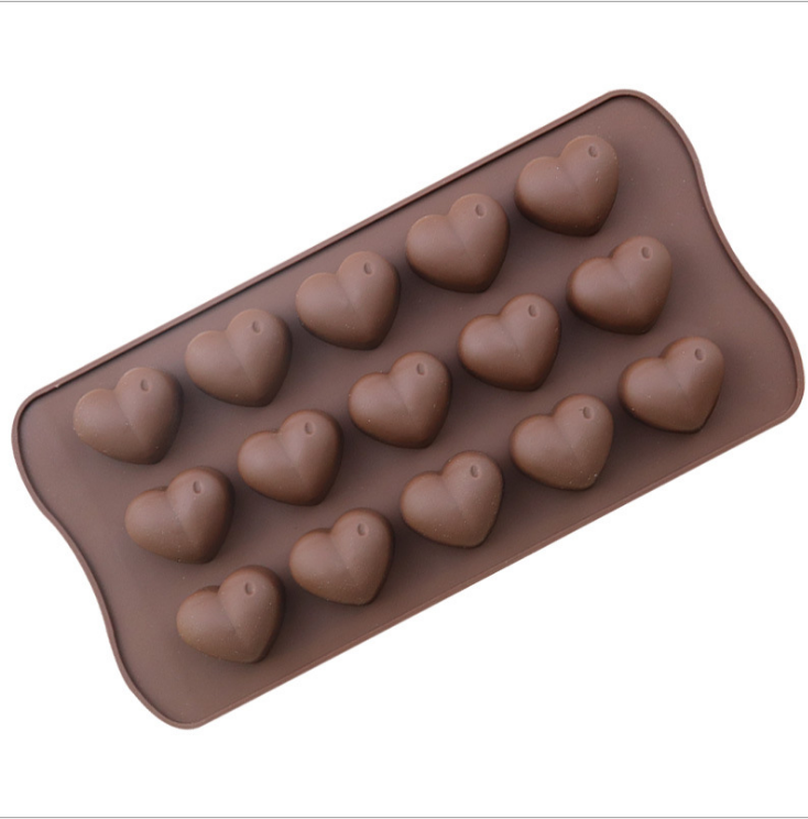+ ١٥ قَمْشوكولاتة سيليكا على شكل قلب detail image 2