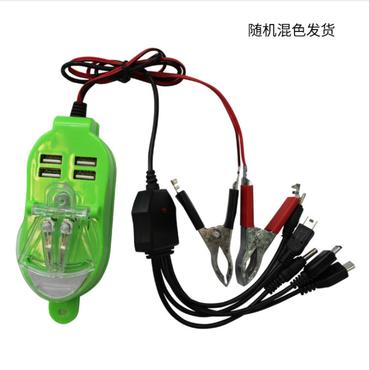 A one-to-five charger with a clip detail image 3