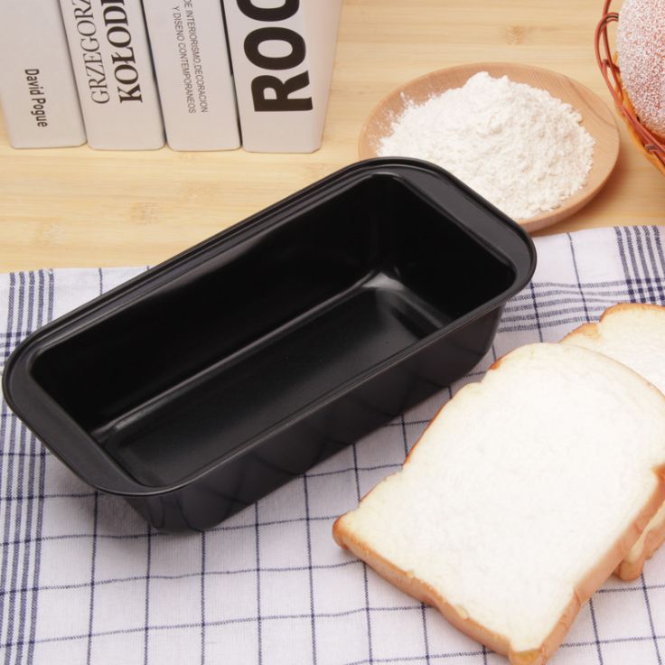 Cake mold Rectangular carbon steel non-stick toast plate without lid Bread mold Toast box Bread pan