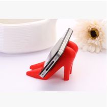 General lazy mobile phone stand mini high heels silicone mobile phone stand