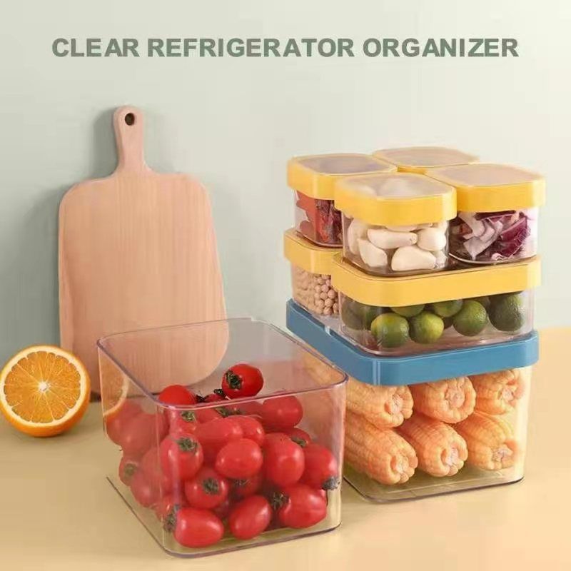 Refrigerator storage box Sealed container for vegetables and fruits in kitchen