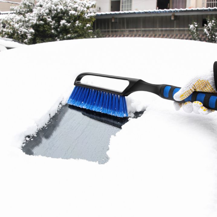 汽车带棉把长柄雪刷 冬季雪铲冰铲 多功能除冰雪铲 汽车除雪铲产品图