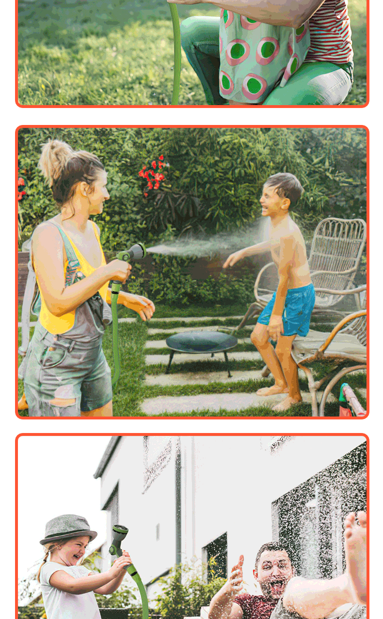 新款伸缩水管家用洗车高压水枪花园喷水套装高压软管跨境花园水管详情图7