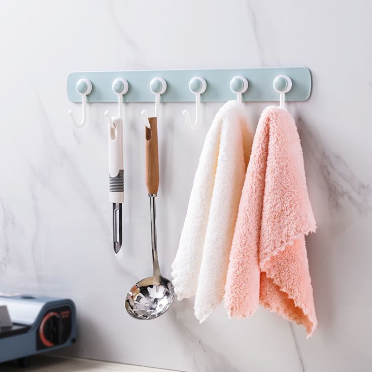 A storage rack behind the traceless door