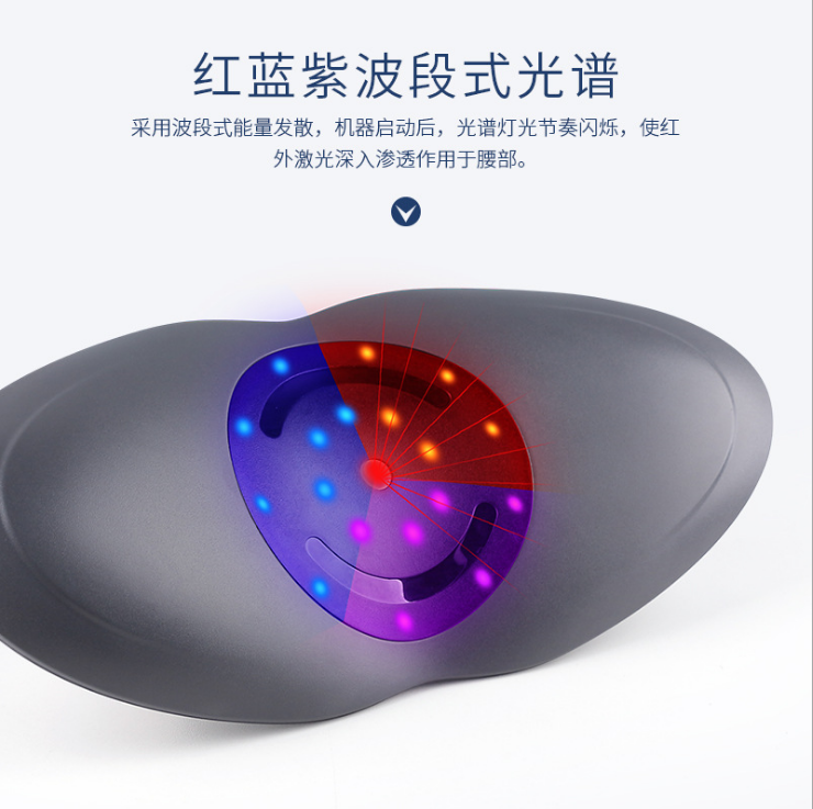 Lumbar vertebrae compression physiotherapy constant-temperature heat moxibustion curved electric massager detail image 5