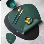 New PU leather placemats and coasters