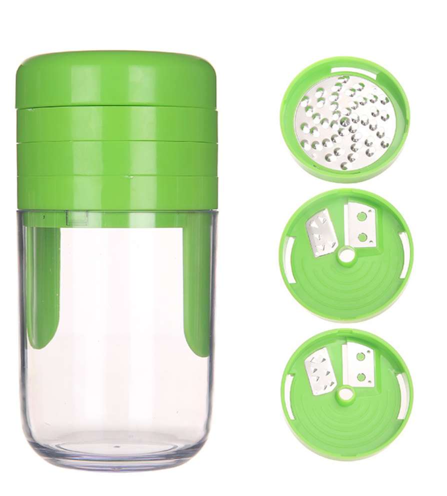 Three-in-one rotating cup, three-in-one grater, cold dish slicer, multi-functional grater, vegetable slicer, vegetable shreder detail image 2