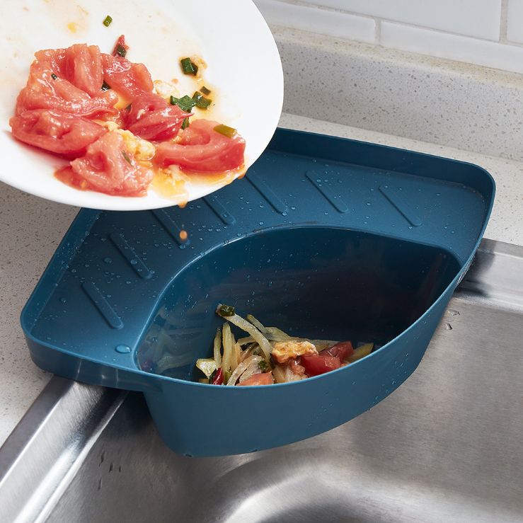 Junk food scraps soup filter basket sink rack