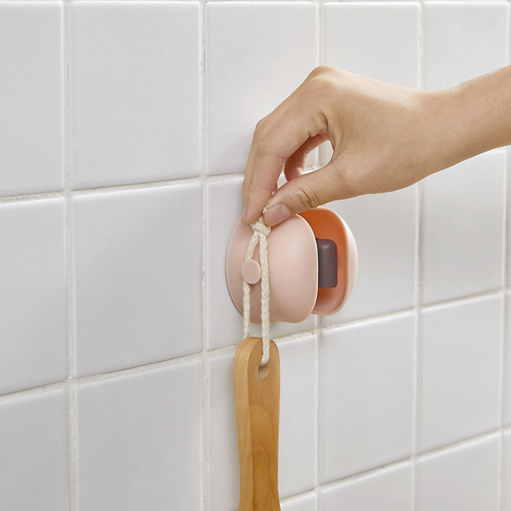 Wall-mounted bathroom hanger without drilling holes detail image 5