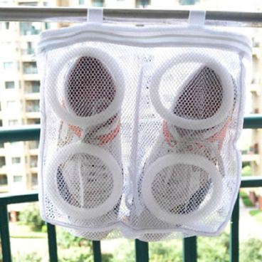 Lazy people washing shoes washing bag washing machine thickened can be cool hanging sun shoe washing bag