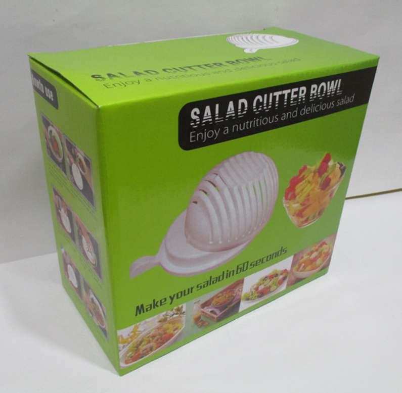 Salad cutting bowl, fruit and vegetable cutting bowl, wave salad bowl, fruit and vegetable divider detail image 2