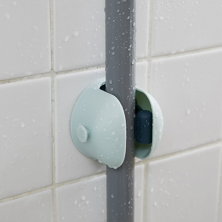 Wall-mounted bathroom hanger without drilling holes detail image 4