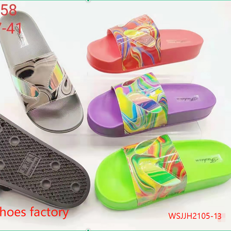 fashion夏季女拖鞋外穿一字拖彩色凉拖女鞋2021 slipper详情图1