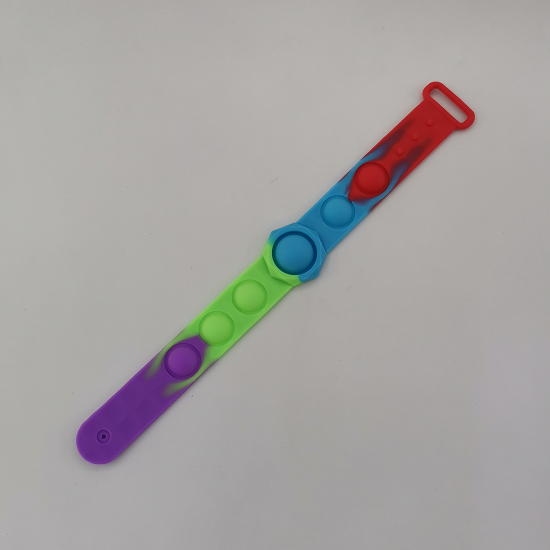 硅胶彩色手环儿童玩具时尚趣味玩具彩色表带手表表环柔软可拉伸详情图3