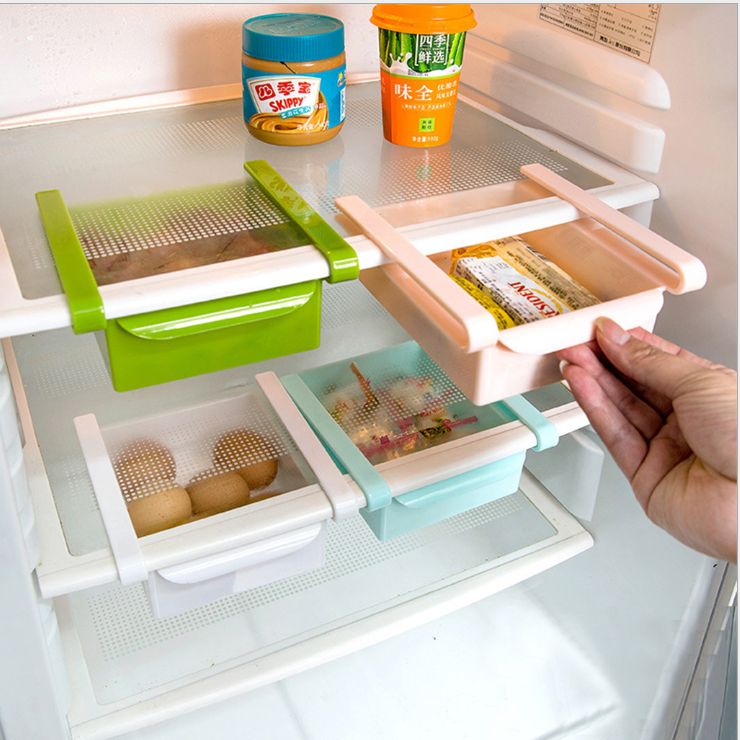 Refrigerator pull-out storage box