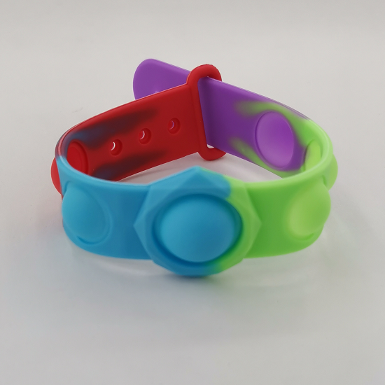 硅胶彩色手环儿童玩具时尚趣味玩具彩色表带手表表环柔软可拉伸详情图1