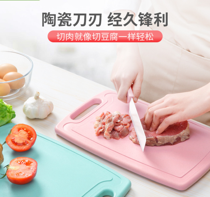 Three-piece wheat cutting board set detail image 3