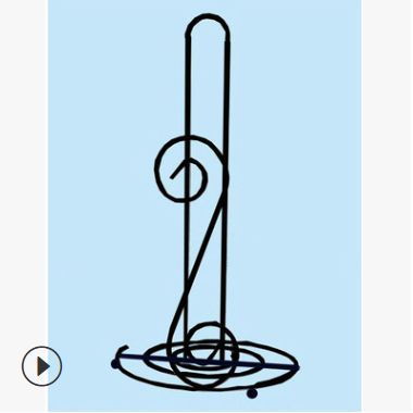 Wire paper towel rack Roll paper rack iron wrought simple paper towel rack