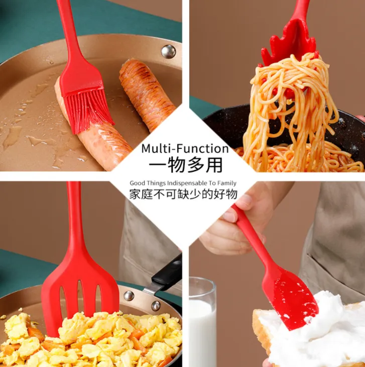 A 10-piece set of silicone nylon kitchenware detail image 4