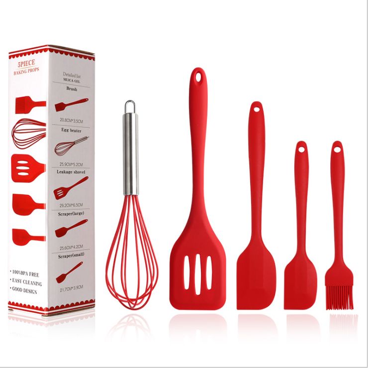 Silicone scraper 5-piece set