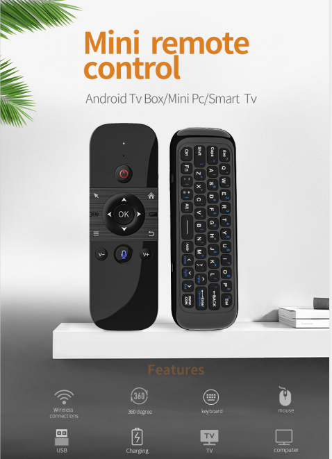 Mini keyboard Mini keyboard mouse Voice remote control Flying Squirrel infrared learning double-sided keyboard M8 Application Scenario