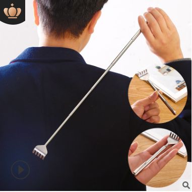 Stainless steel scratcher back gripper