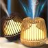 Hollowed-out light-transmitting exquisite design aroma diffuser, wood grain ultrasonic smart household hollowed-out humidifier details Picture
