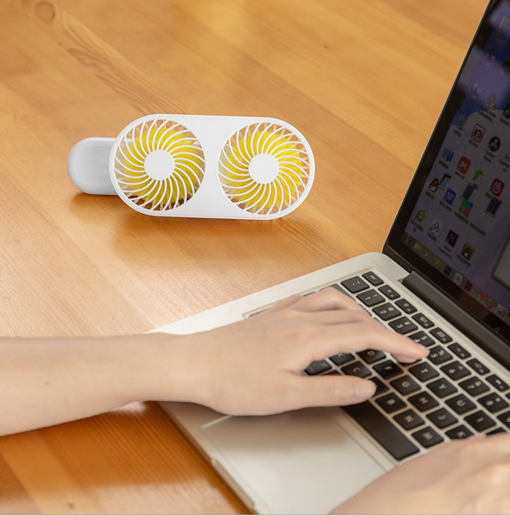 新品手持双头风扇详情图4