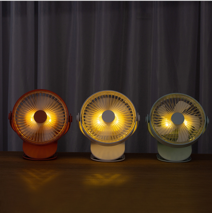 新款夹子风扇360度旋转充详情图2