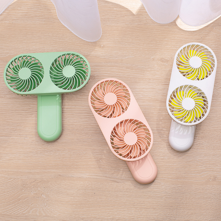 新品手持双头风扇详情图1