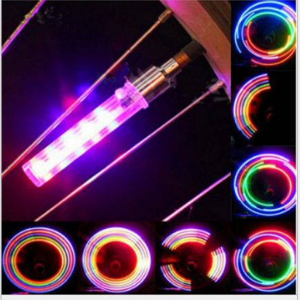 Bicycle hot wheel nozzle light