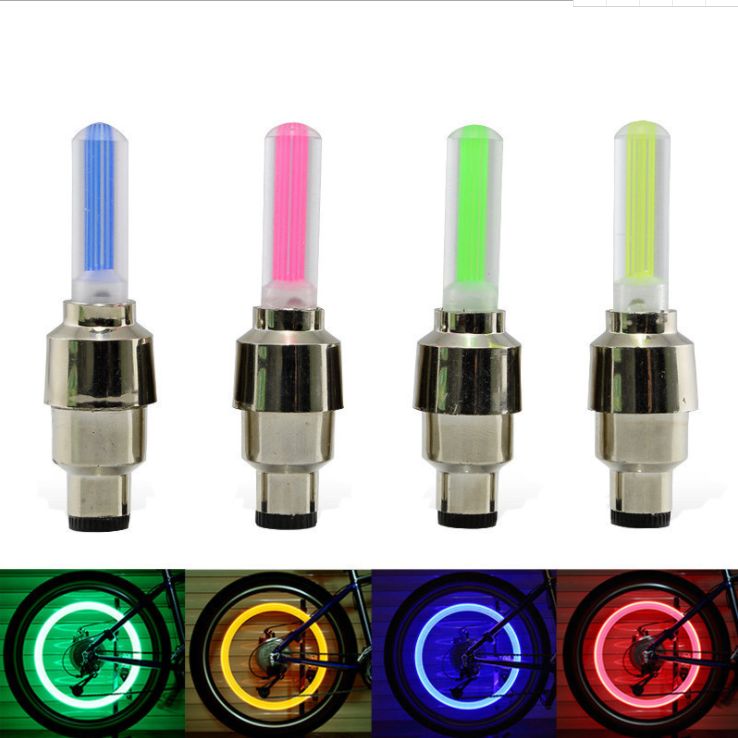 山地车对色气嘴灯自行车风火轮